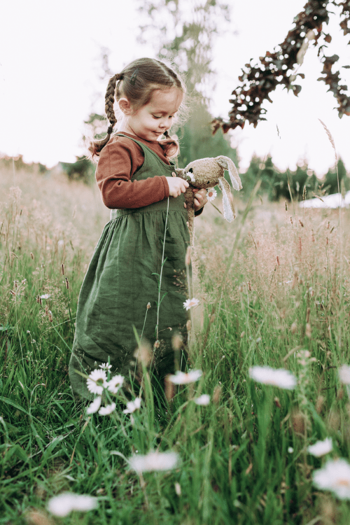 Non-toxic Senger Naturwelt beige rabbit plush for eco-conscious families