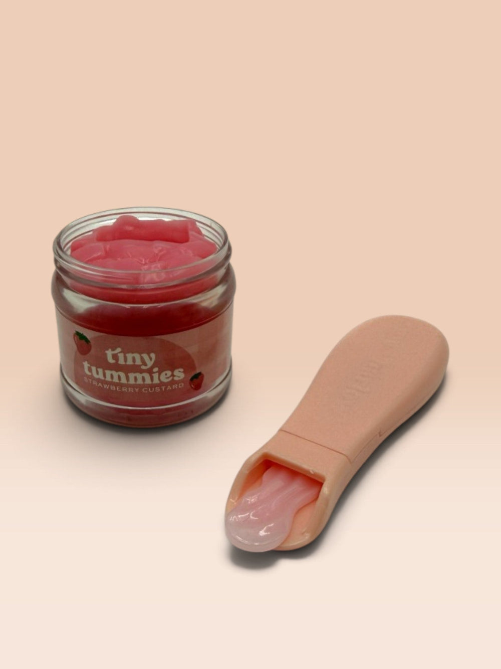 Strawberry Custard Close Up