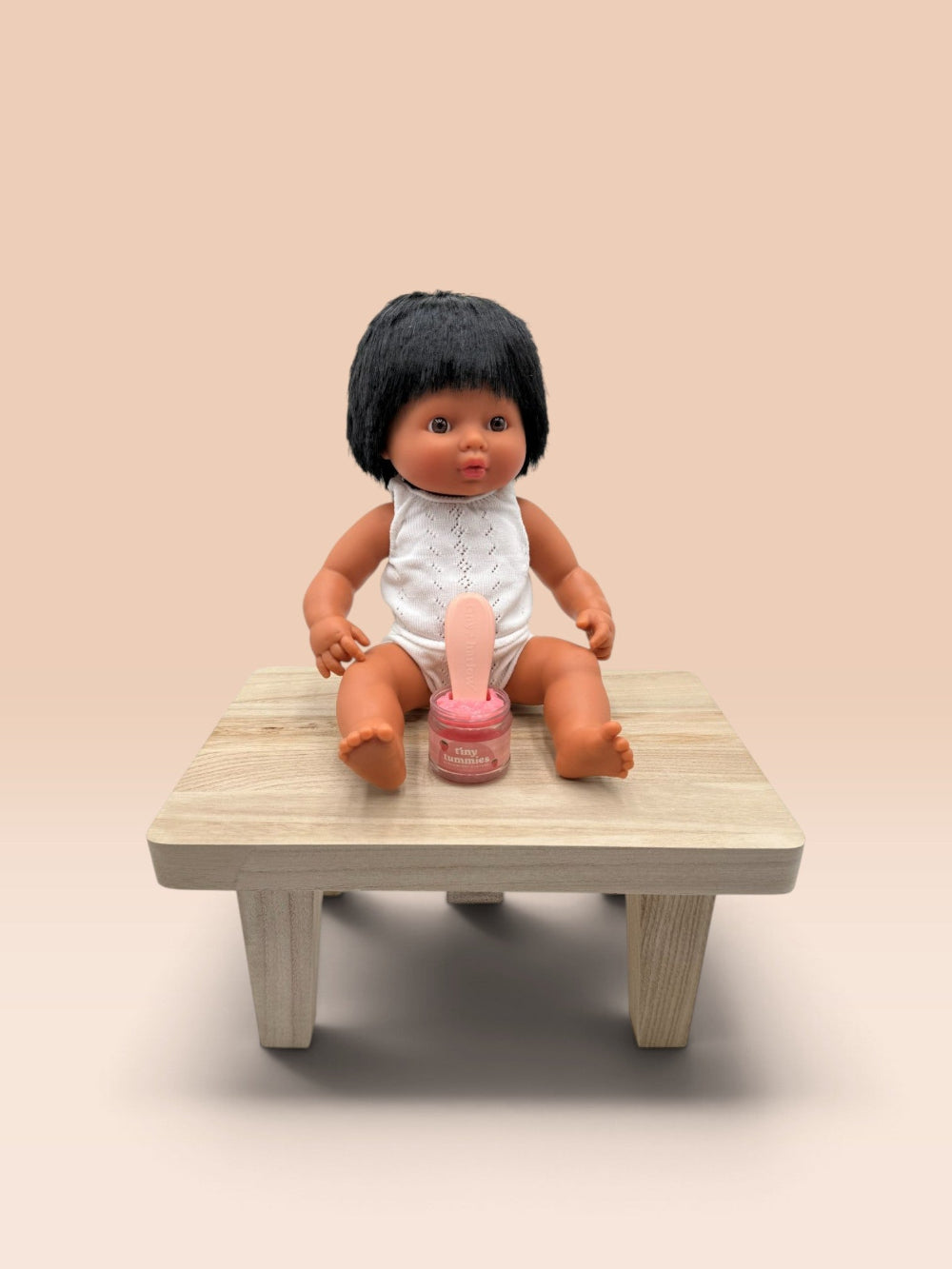 Strawberry Custard with Doll
