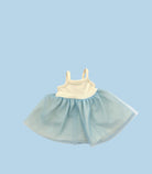 Tutu Dress - Ecru and Sky Blue
