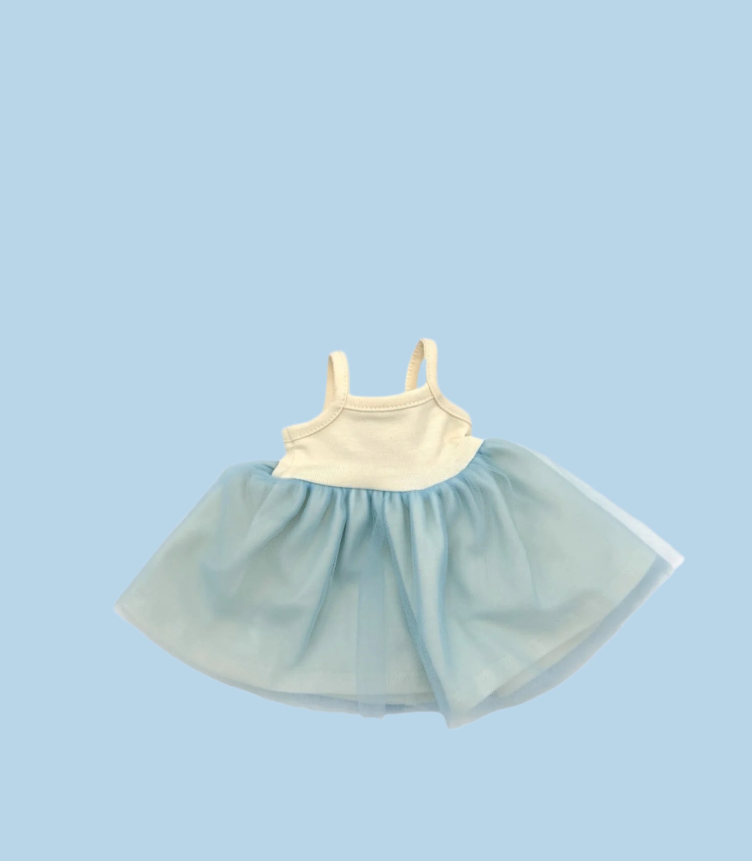 Tutu Dress - Ecru and Sky Blue