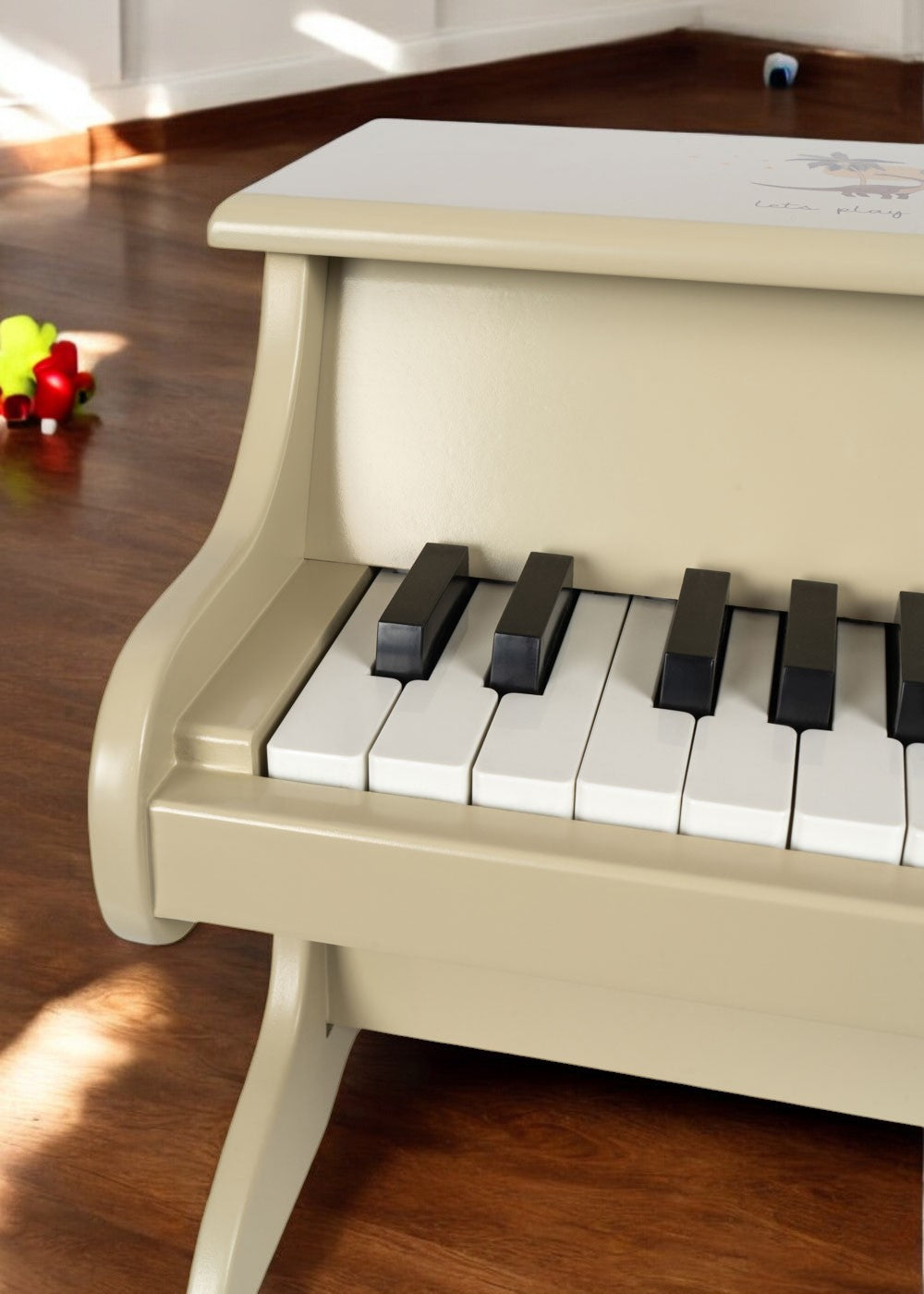 Wooden Toy Piano - Dino