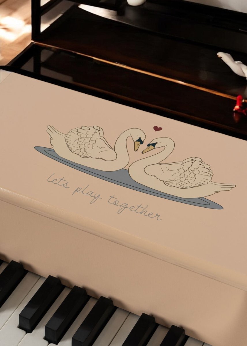 Wooden Toy Piano - Swan