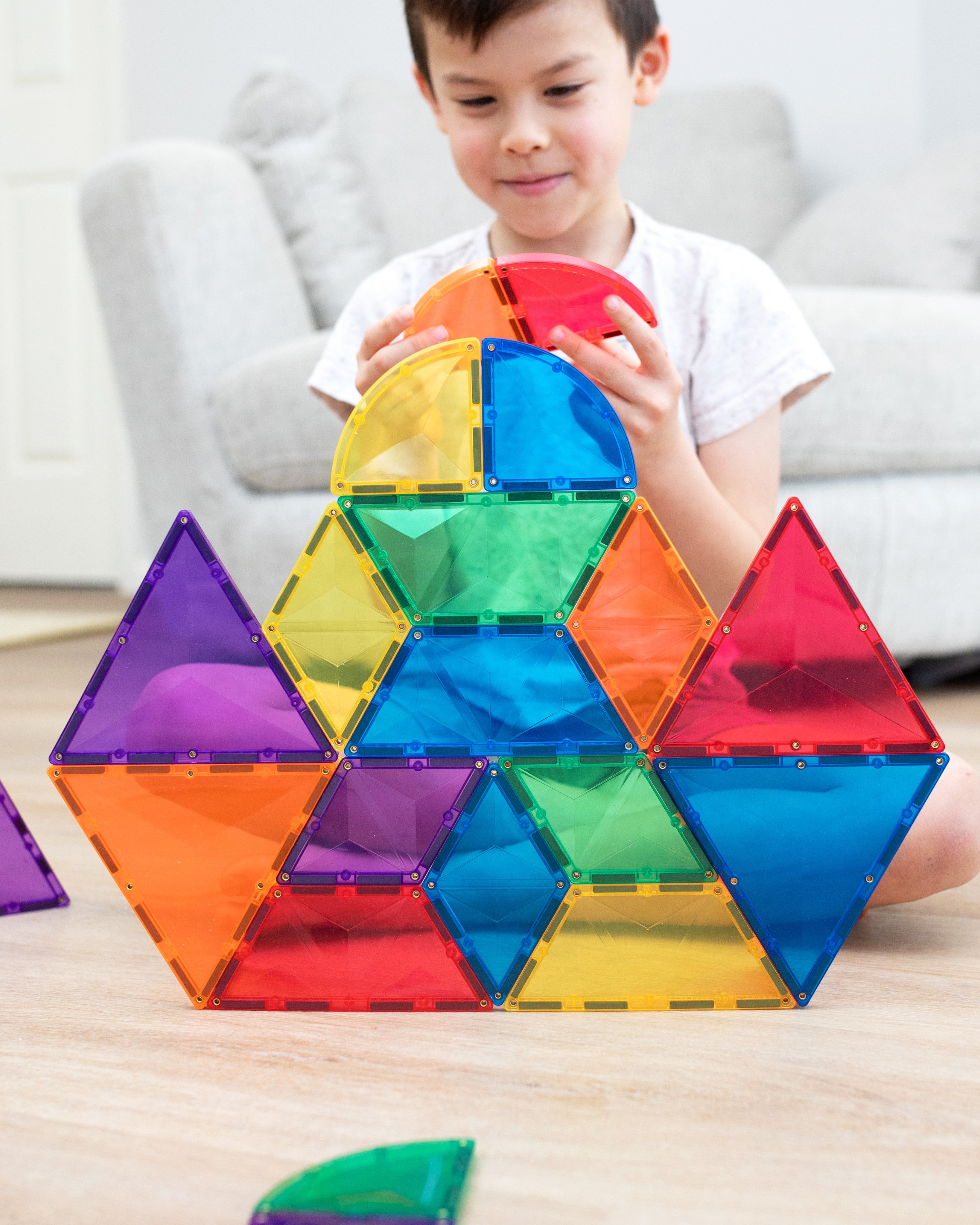 Rainbow Shapes Magnetic Tiles – weeSTEMs
