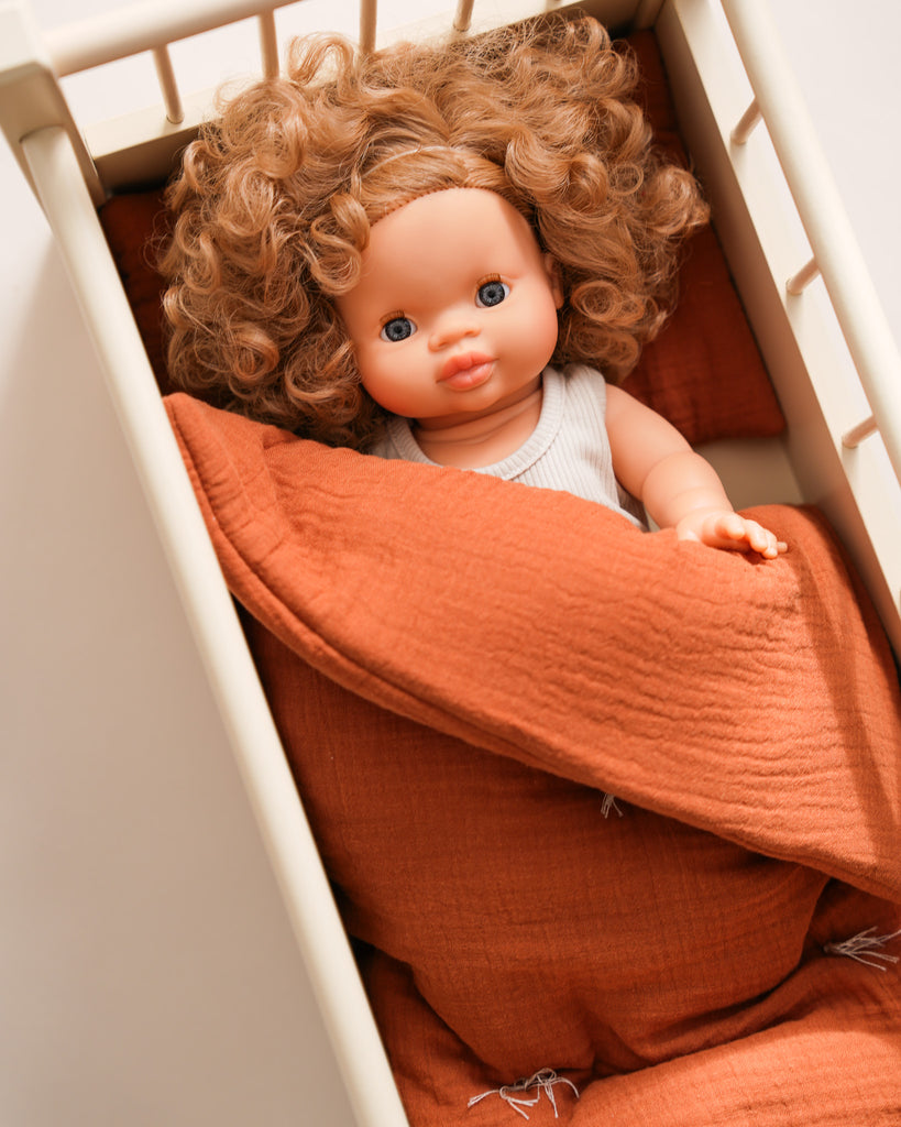 Doll bedding, doll bed, doll blanket