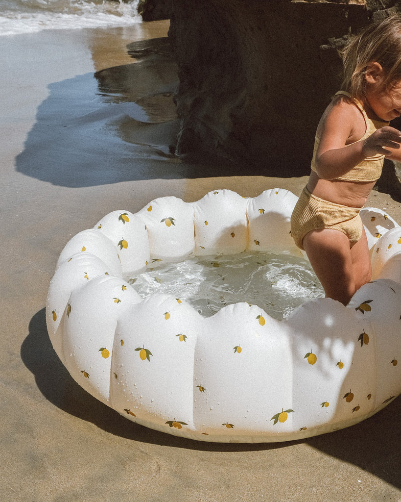 Inflatable Shell Kiddie Pool - Lemon