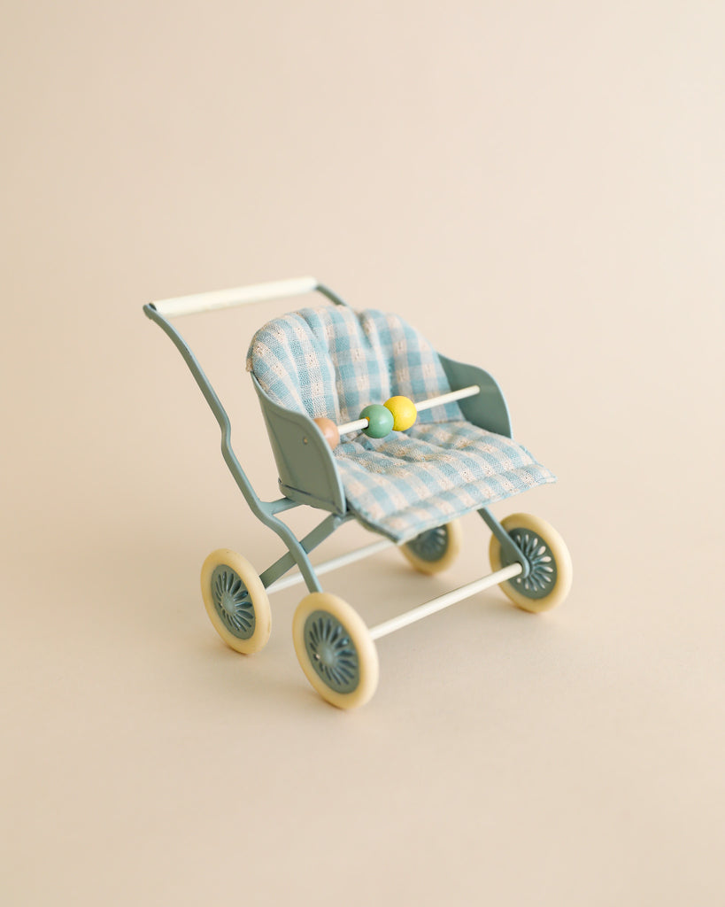 Maileg Mouse Stroller, Baby Mice - Mint