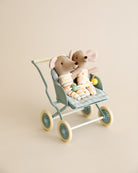 Maileg Mouse Stroller, Baby Mice - Mint