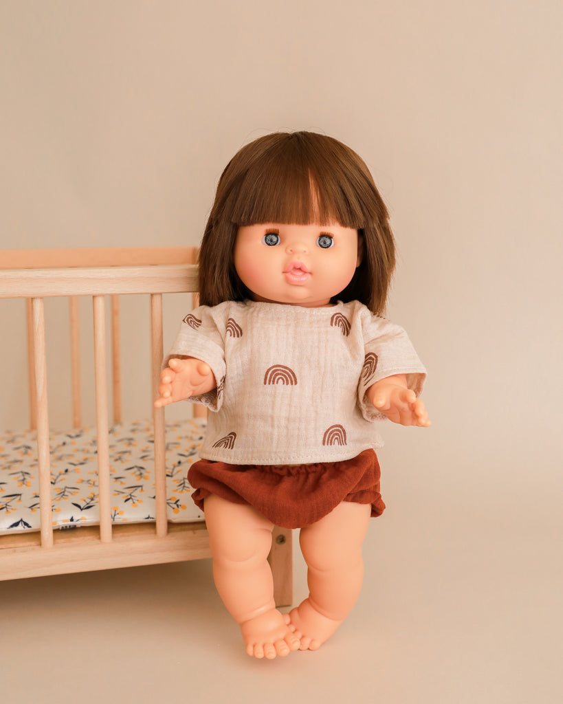 Minikane Doll Clothes | 2-Piece Doll Outfit - Retro Rainbows