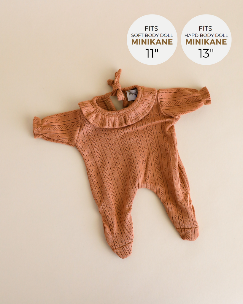 Minikane Doll Clothes | Doll Bodysuit - Brown