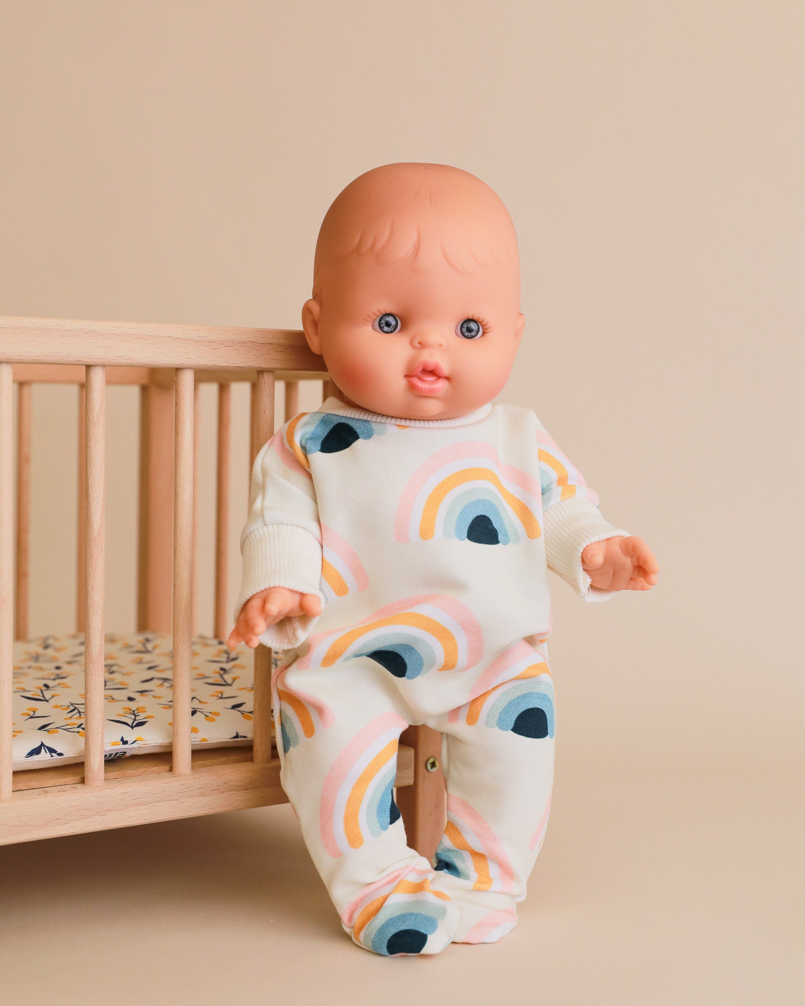 Minikane Doll Clothes | Doll Bodysuit - Rainbows