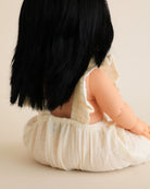 Minikane Doll Clothes | Doll Muslin Jumpsuit - White