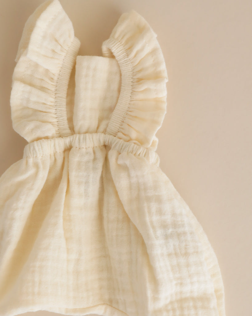 Minikane Doll Clothes | Doll Muslin Jumpsuit - White