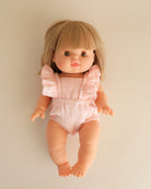 Minikane Doll Clothes | Doll Muslin Romper - Soft Pink