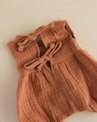 Minikane Doll Clothes | Doll Retro Muslin Romper - Brown