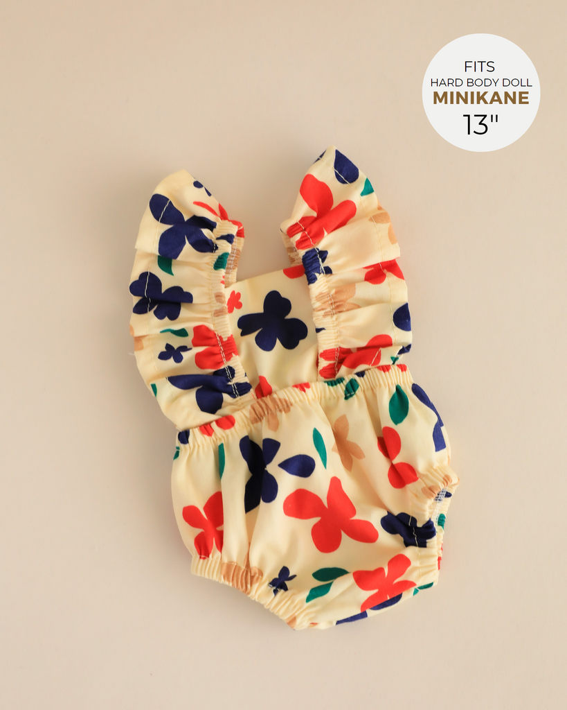 Minikane Doll Clothes | Doll Muslin Romper - Mona