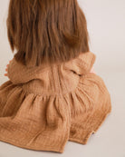 Minikane Doll Clothes | Doll Muslin Dress - Toffee