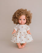 Minikane Doll Clothes | Doll Muslin Dress - Hearts