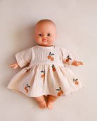 Minikane Doll Clothes | Doll Muslin Dress - Peaches