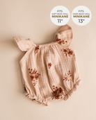 Minikane Doll Clothes | Doll Muslin Romper - Retro Flowers