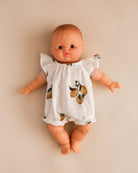 Minikane Doll Clothes | Doll Muslin Romper - Retro Lemons