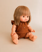 Minikane Doll Clothes | Doll Muslin Romper - Toffee Stars