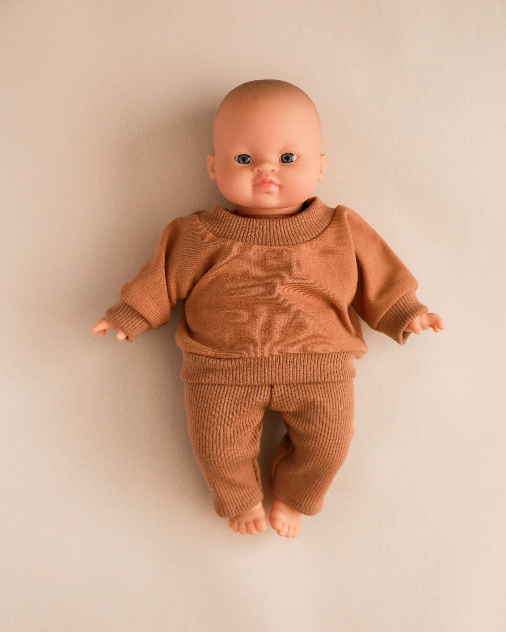 Minikane Doll Clothes | Doll Sweatshirt Set - Brown