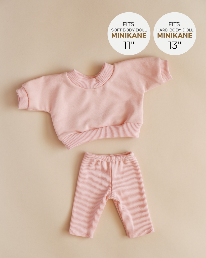 Minikane Doll Clothes | Doll Sweatshirt Set - Petal