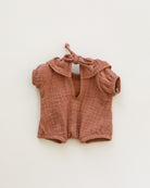 Minikane Doll Clothes | Soft Body Doll Romper - Brown