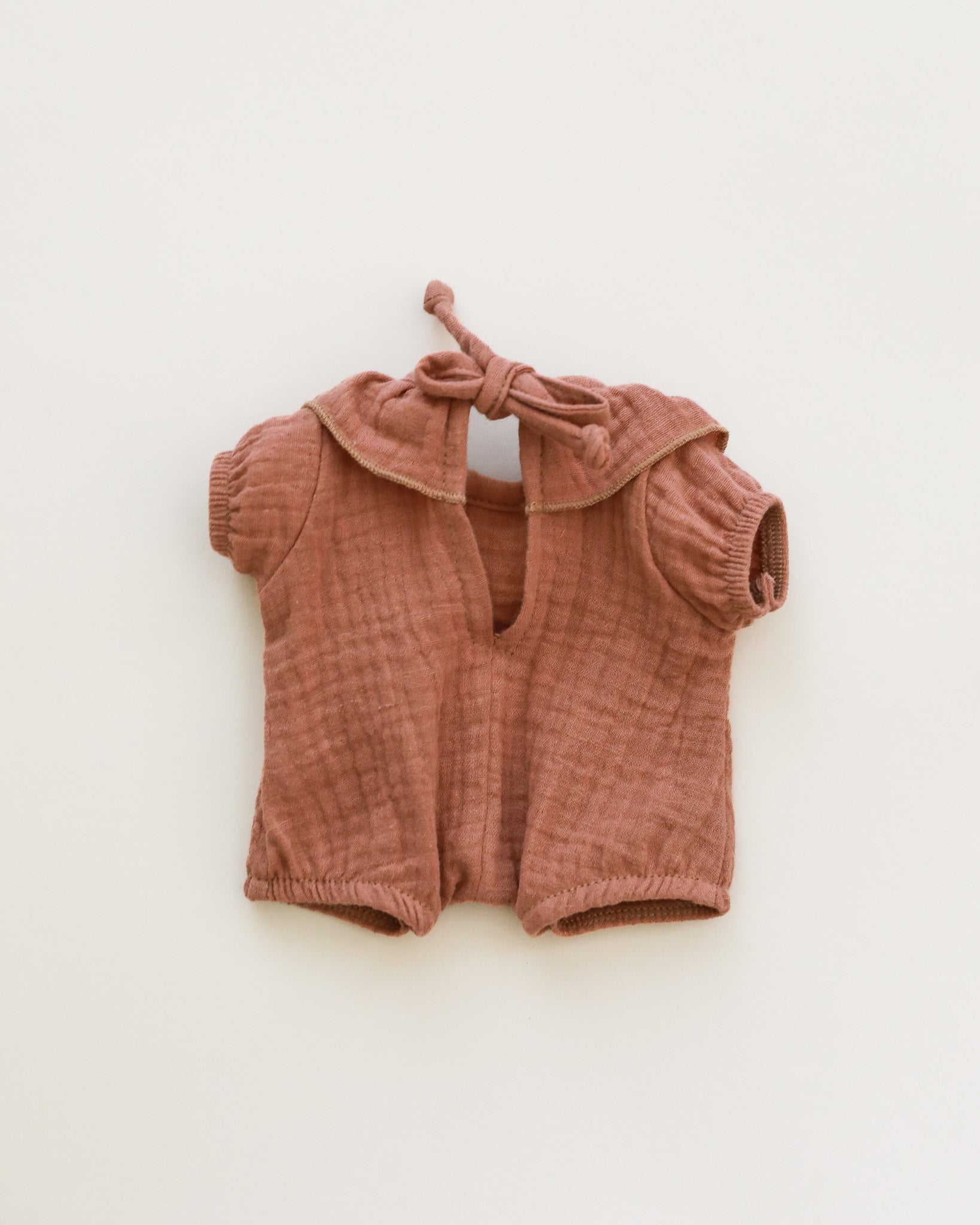 Minikane Doll Clothes | Soft Body Doll Romper - Brown