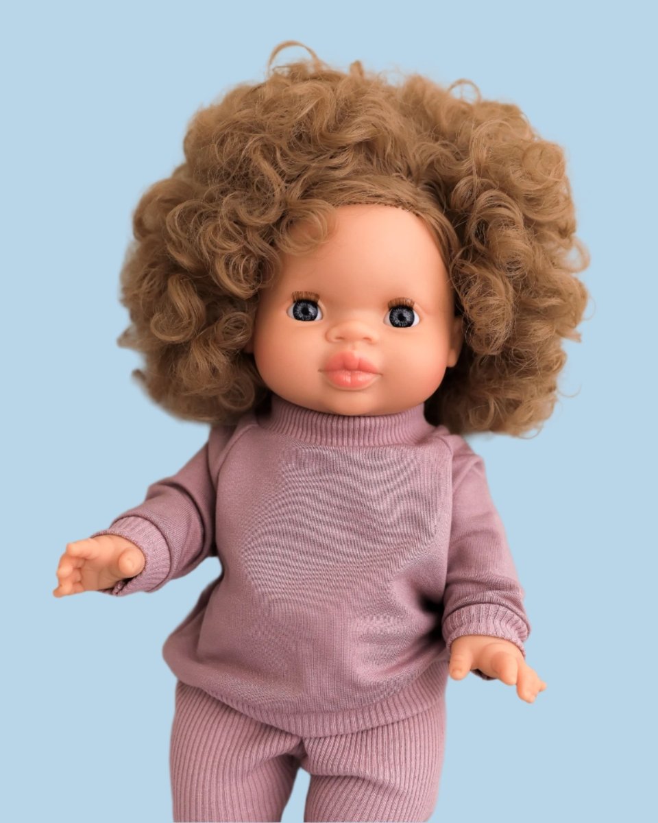 Minikane Doll Sweatshirt Set – Lavender | Cozy & Cute – Playroom