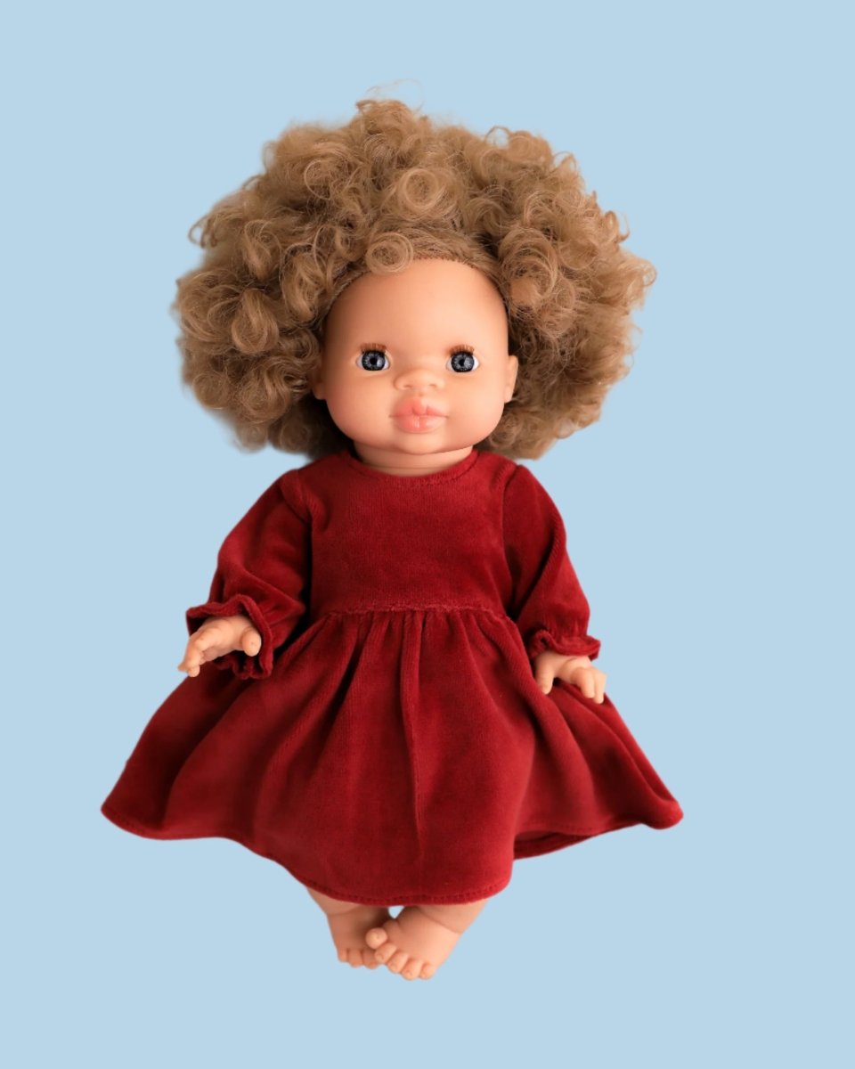 Birthday celebration doll outfit with special details
