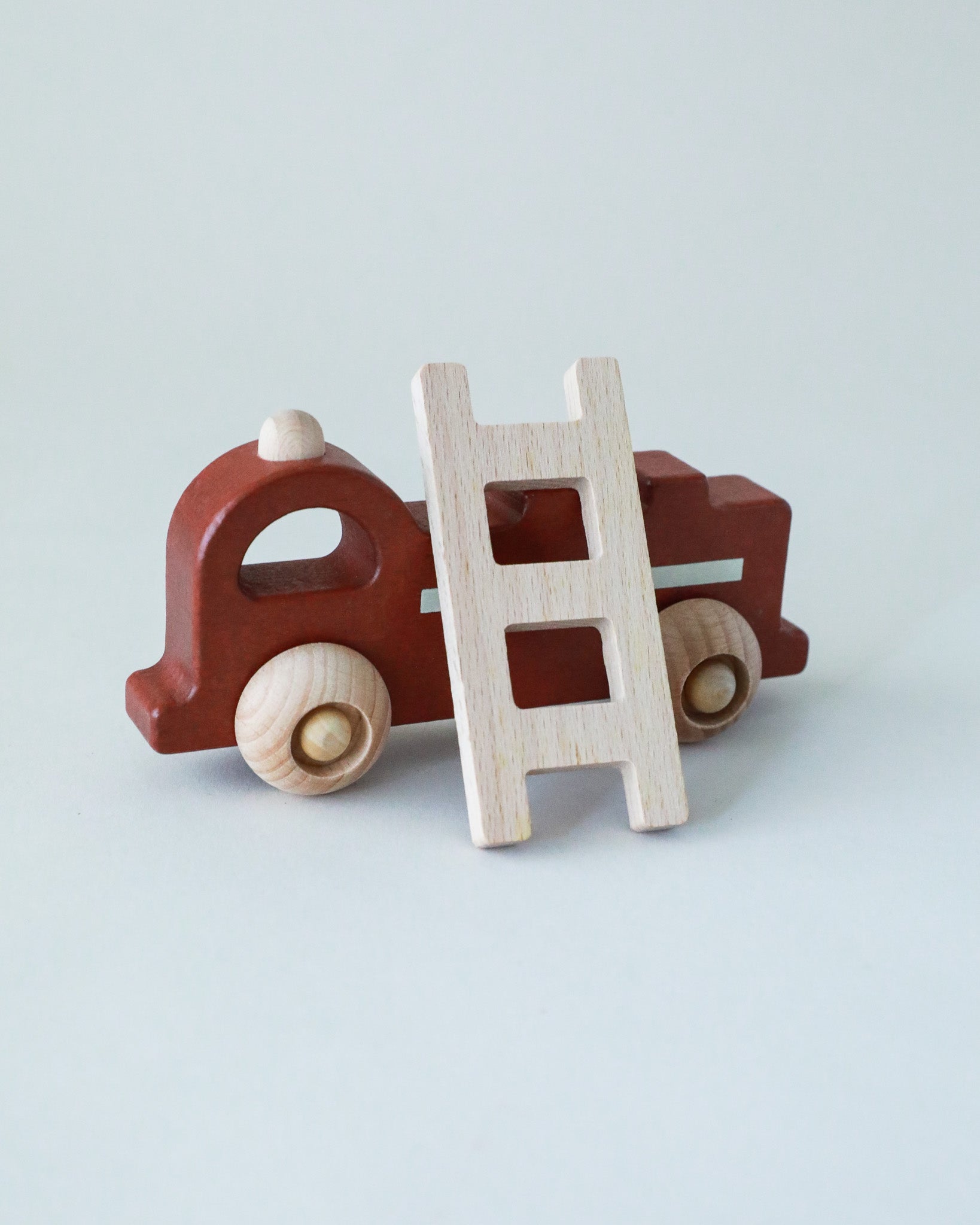 Wooden Rolling Toy Fire Truck