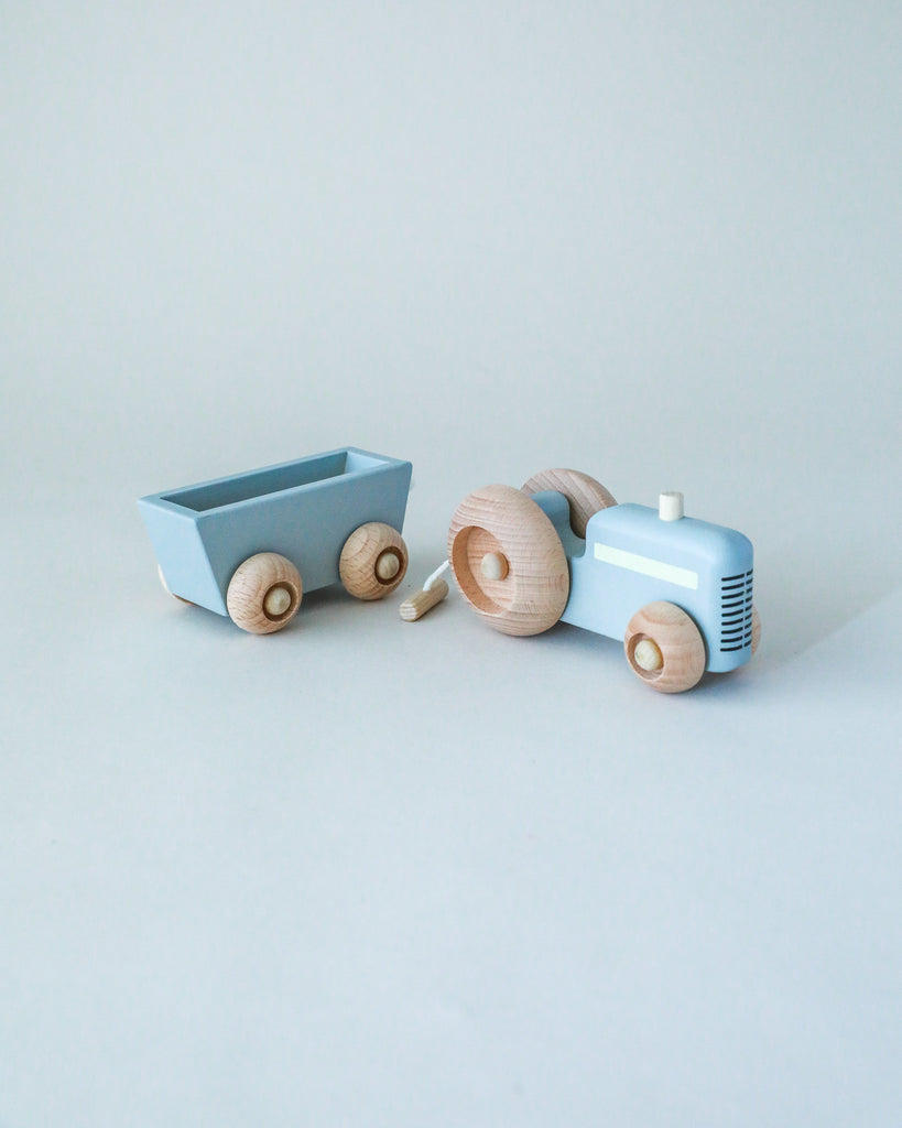 Wooden Rolling Toy Tractor