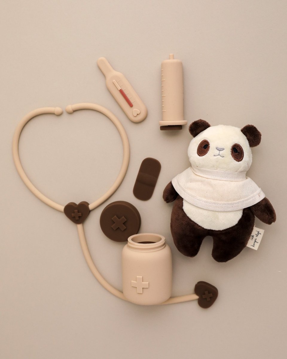 silicone doctor play set, doctor play set, doctor toys, pretend play