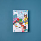 Puzzlecover of 'The Mysterious Case of the Birthday Cake' on a blue background