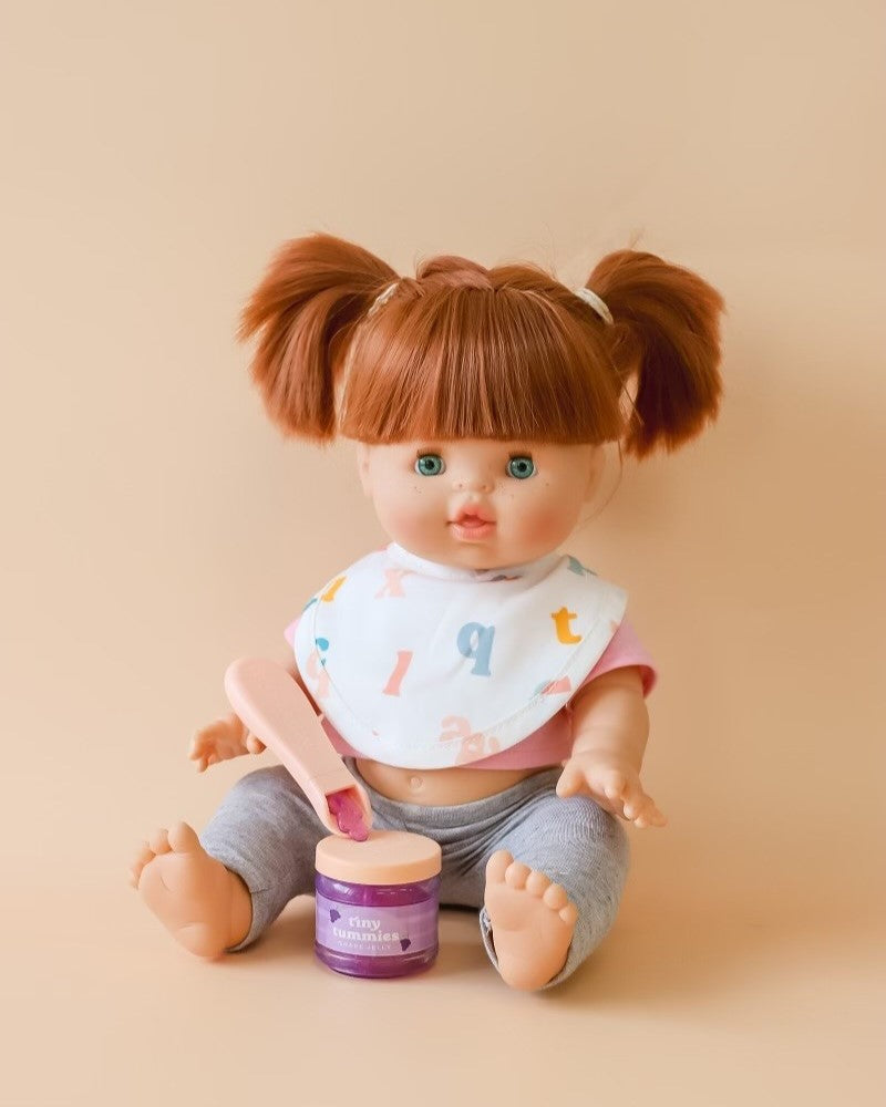 Tiny Harlow | Doll Food Jar and Spoon Set - Grape Jelly