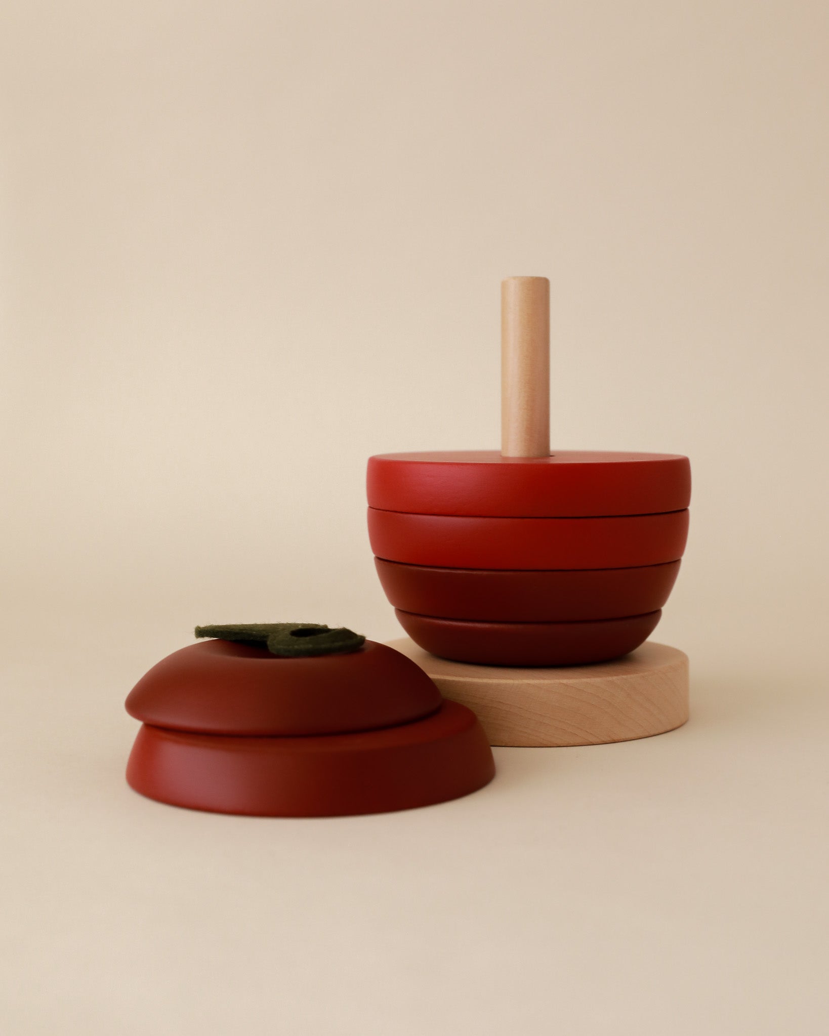 Wooden Apple Stacking Toy