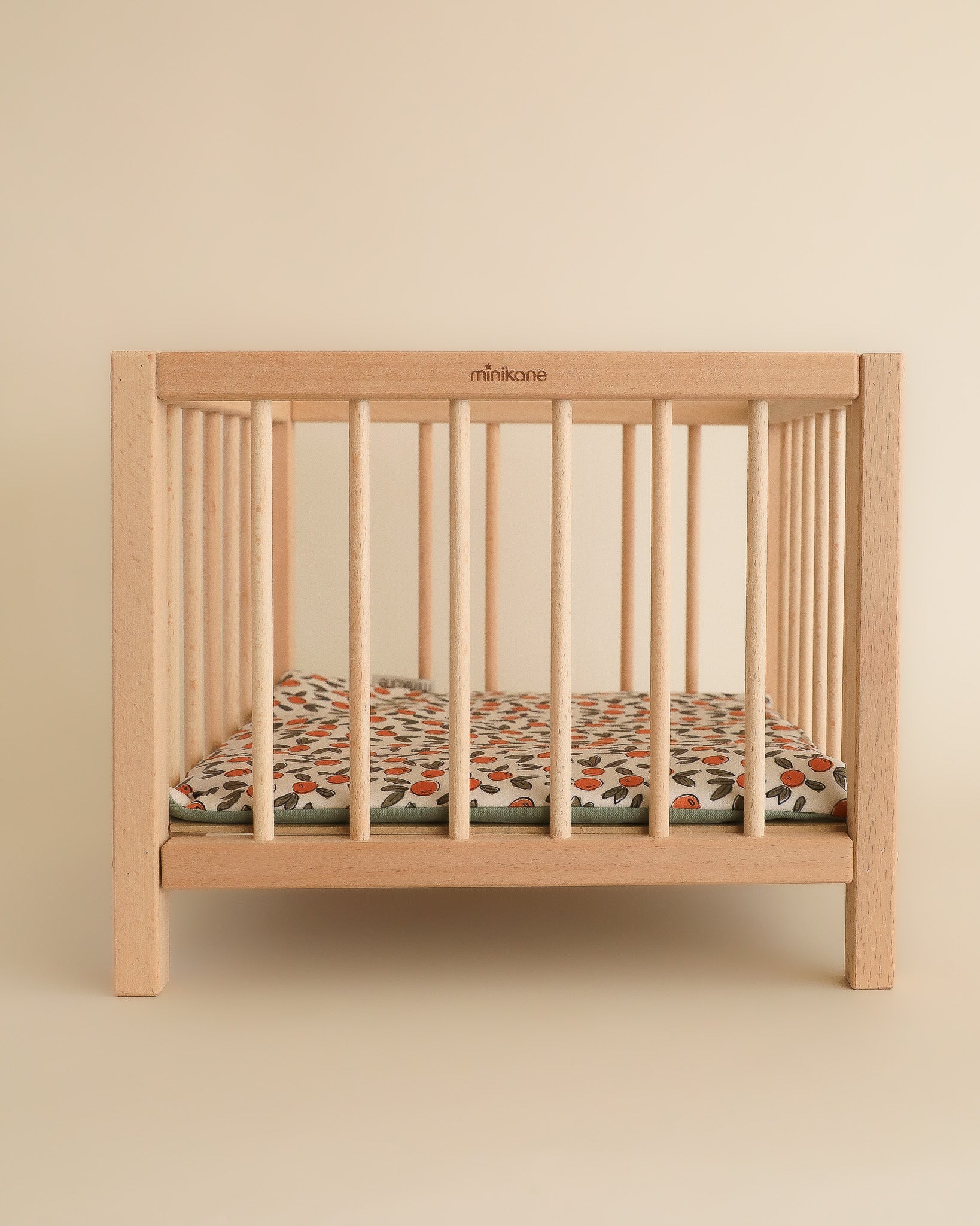 Minikane Doll Furniture | Wooden Doll Playpen - Orange