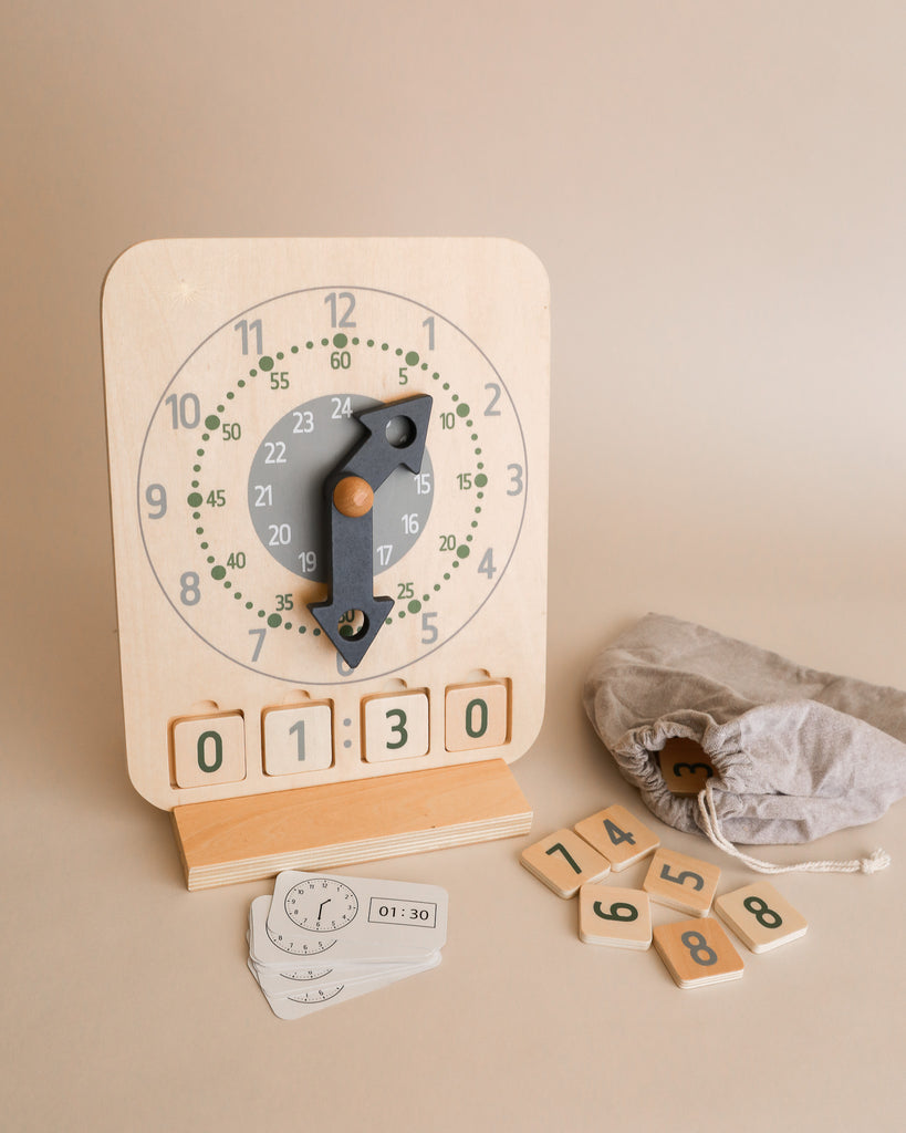 Wooden Educational Clock
