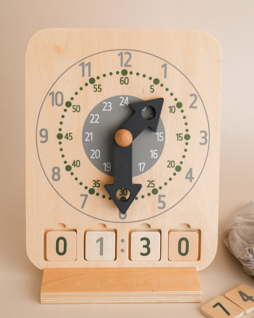 Wooden Educational Clock