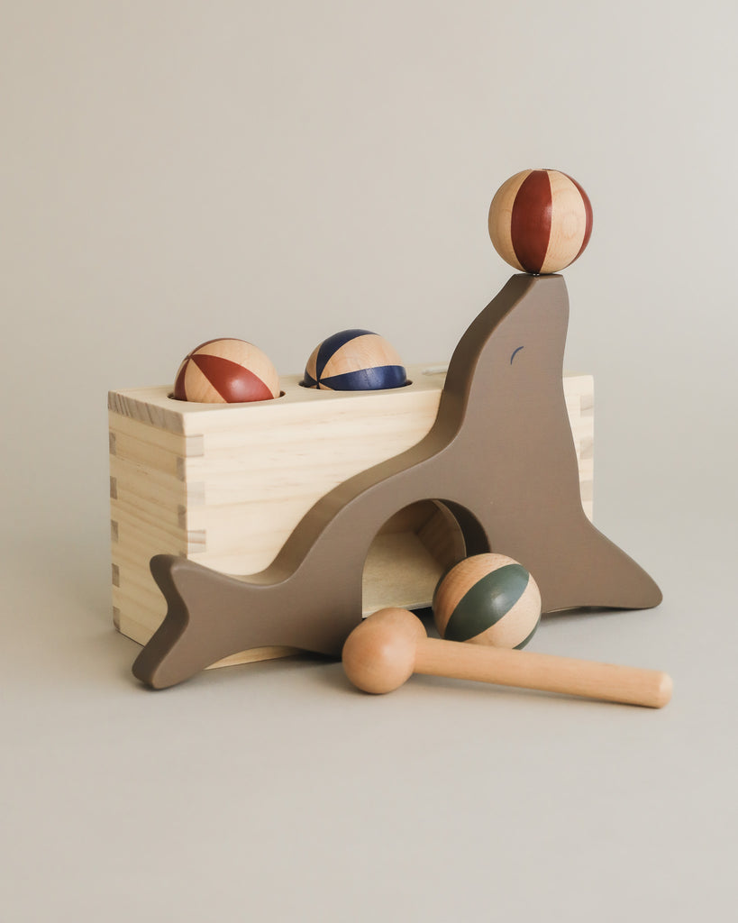 wooden ball run, hammer toy, wooden toys, montessori toys