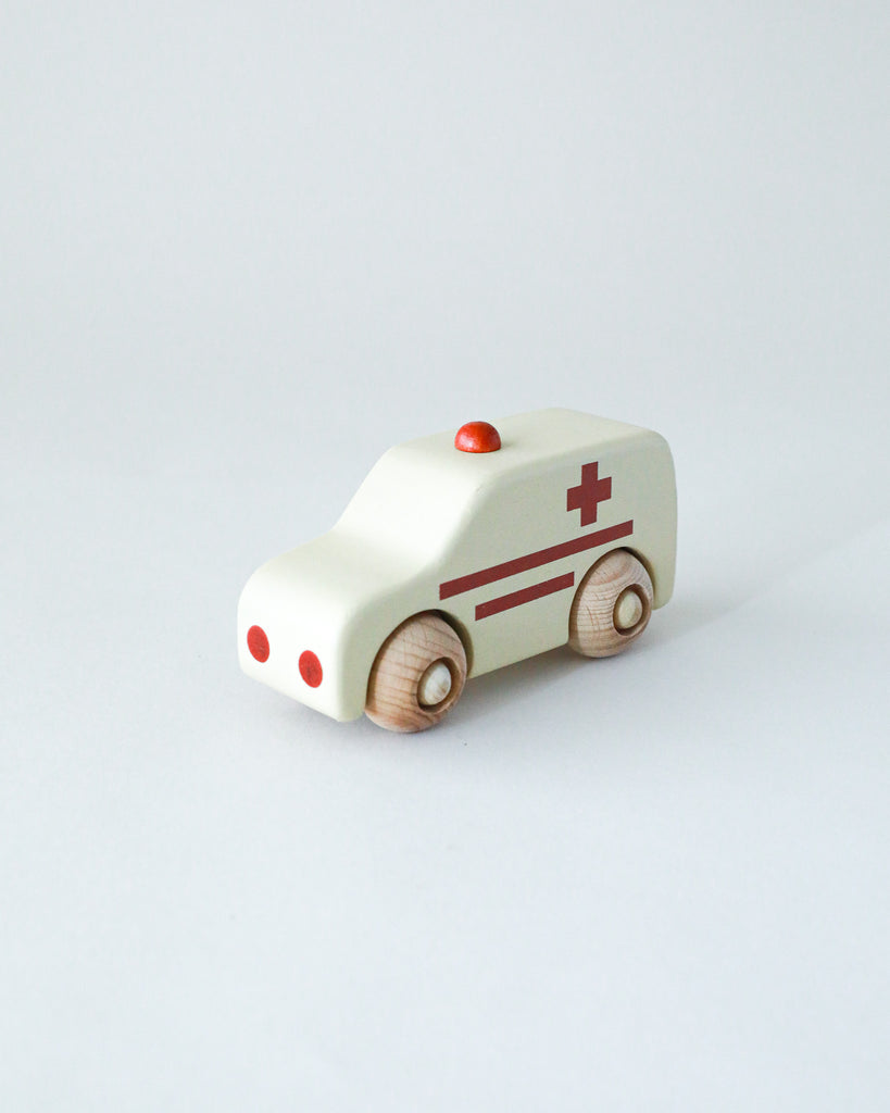 Wooden Toy Ambulance