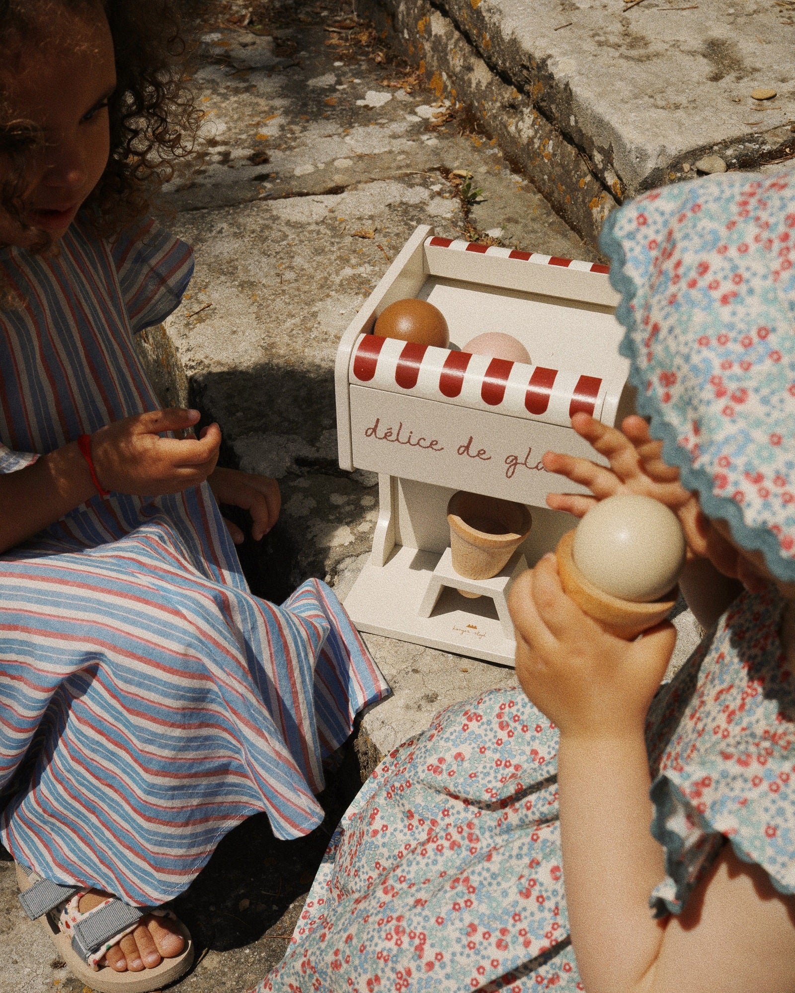 wooden ice cream maker, toy ice cream. wooden toys, montessori toys