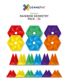 Connetix Tiles RAINBOW 30 Piece Geometry Pack
