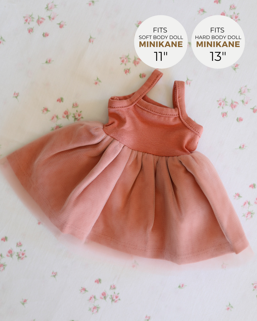 Minikane Doll Clothes | Baby Doll Tutu Dress (Pink)
