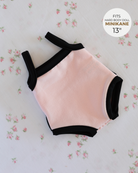 Minikane Doll Clothes | Doll Swimsuit (Pastel Pink)