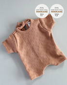 Minikane Doll Clothes | Baby Doll Onesie (Brown)