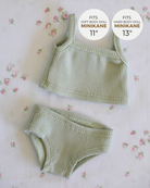Minikane Doll Clothes | Baby Girl Doll Underwear Set (Mint)