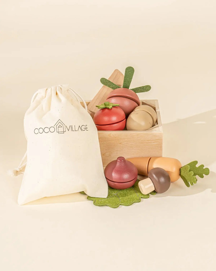 Coco Village | Wooden Vegetables Playset